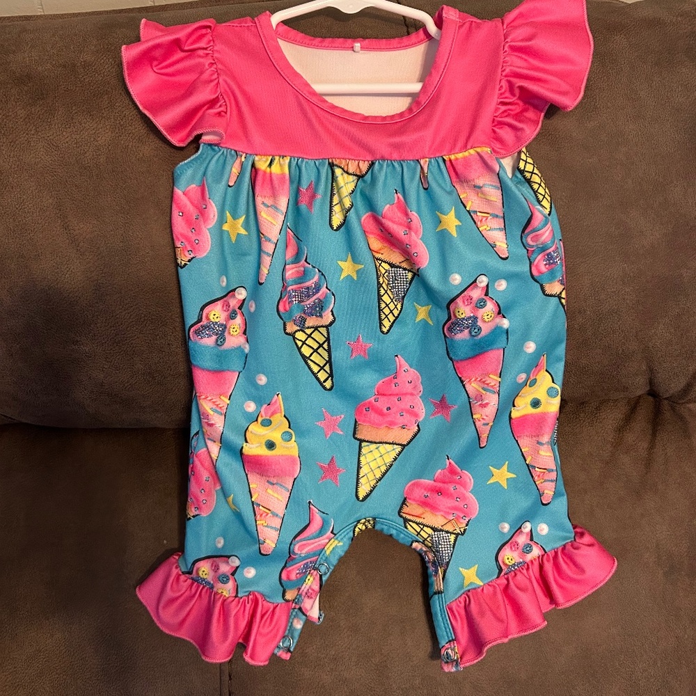Pete & Lucy ice cream romper